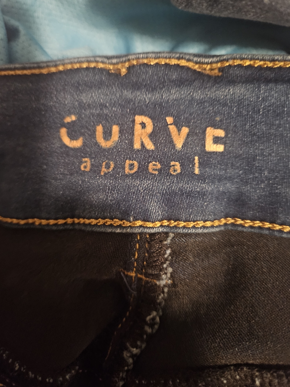 Classic Dark Wash Straight Leg Women's Jeans - Picture 3 of 3